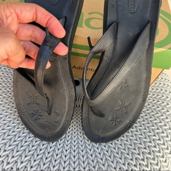 Chaco Locavore Ecotread Black Flip Flop Sandals Brand New in Box - Picture 6 of 10